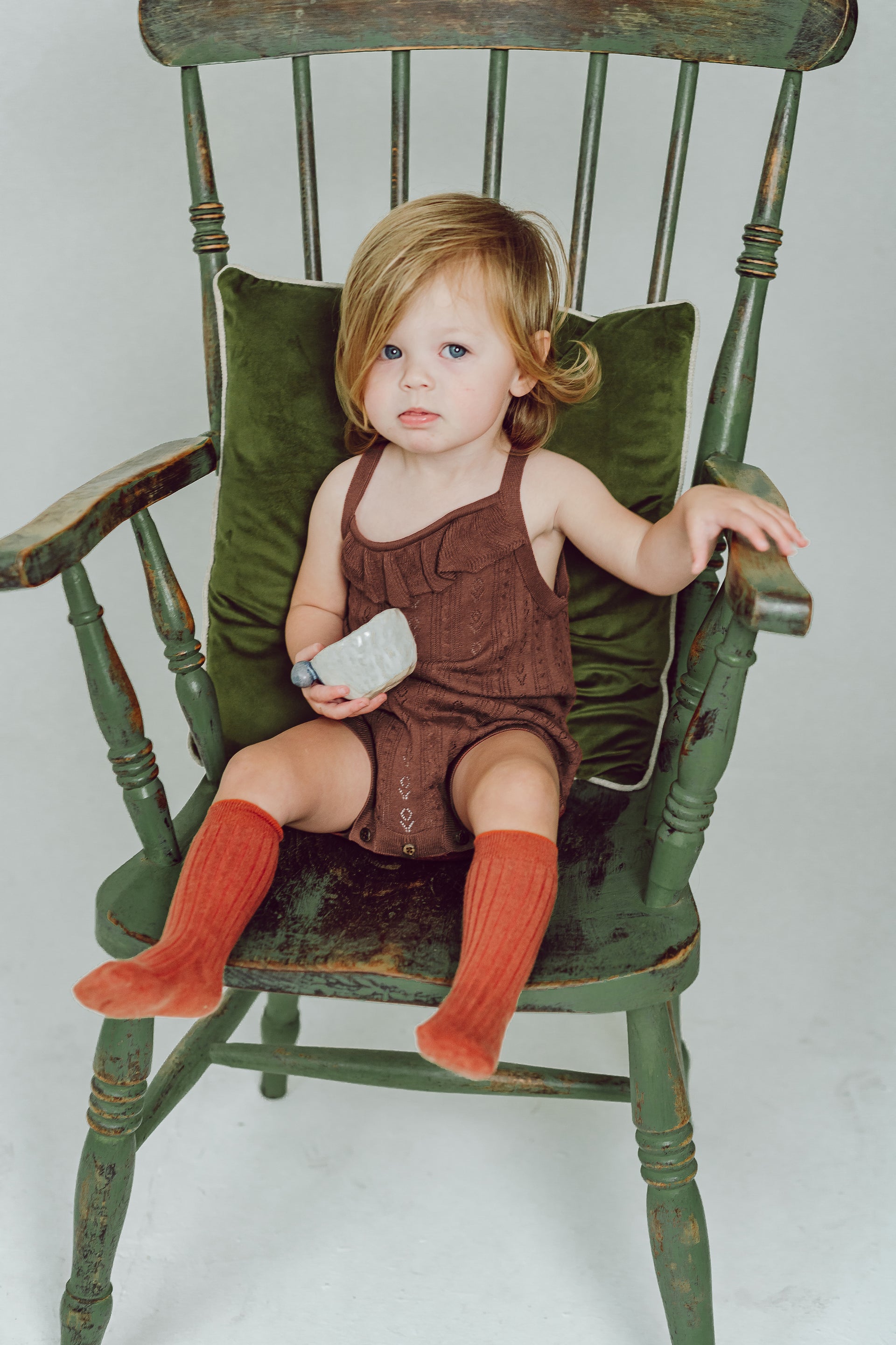 Essential Baby Jumpsuit – Modal Cotton Hollow Knitted Bodysuit