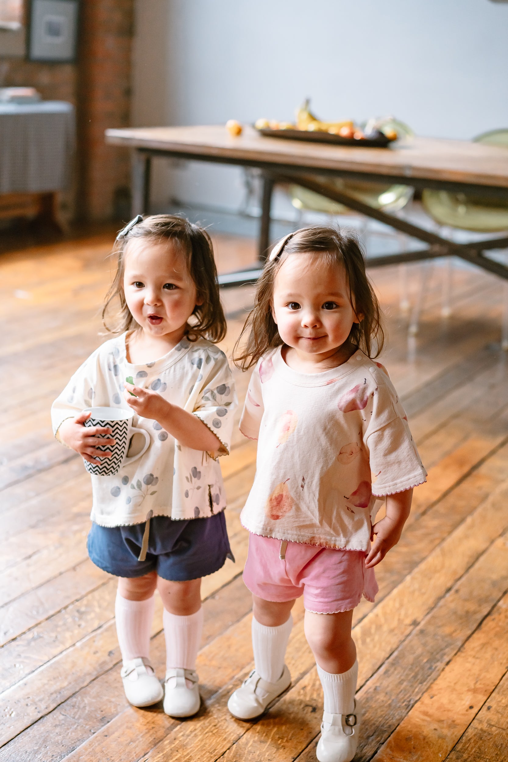 New Arrival – Cotton Fruit Print Tee & Shorts Set