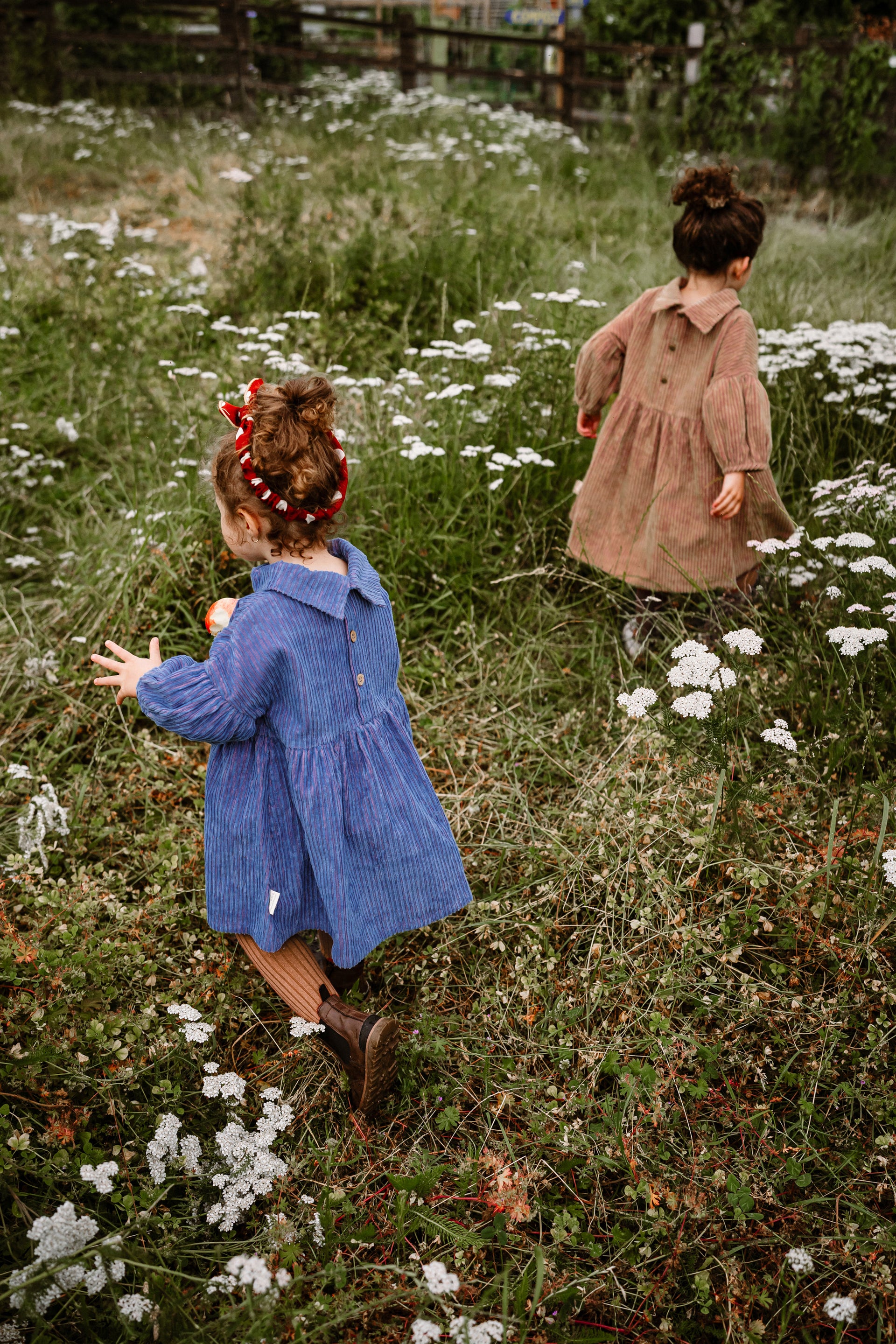 Peter Pan Collar Corduroy Dress