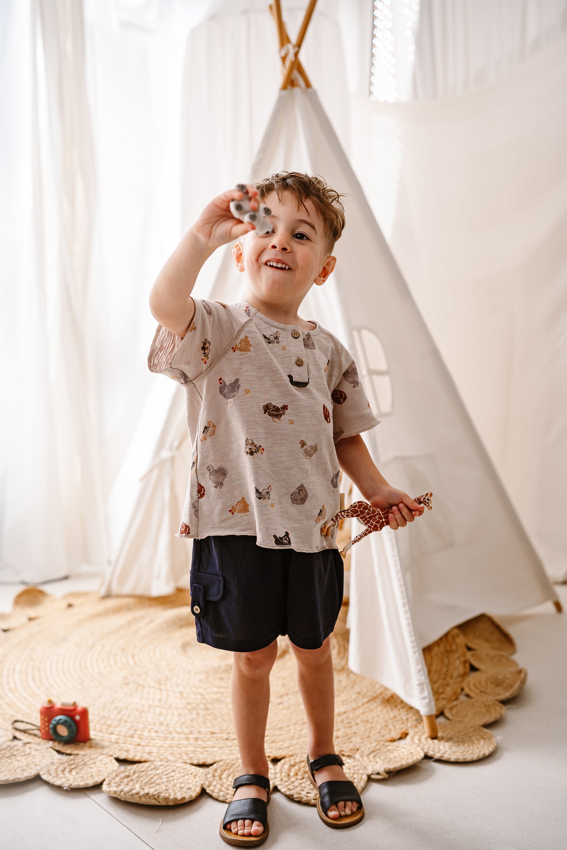 Animal All-Over Print Short Sleeve Tee