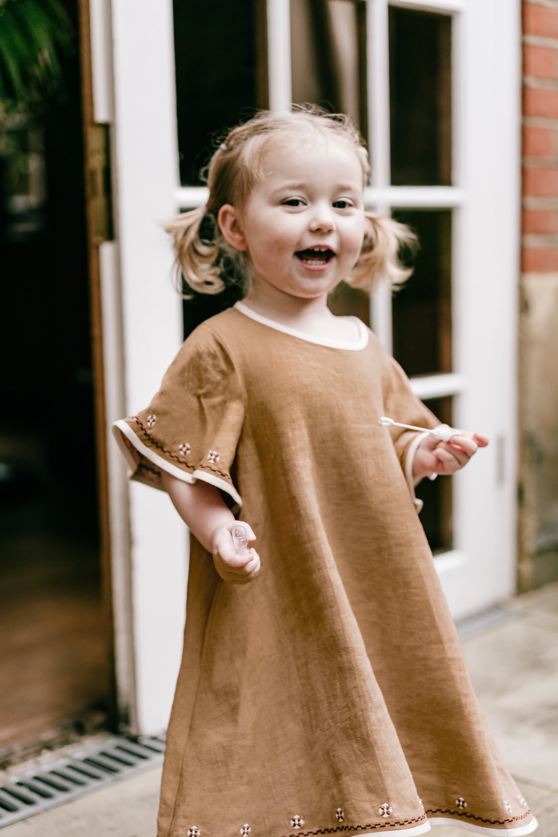 New Arrival – Loose Ramie A-Line Flying Sleeves Dress
