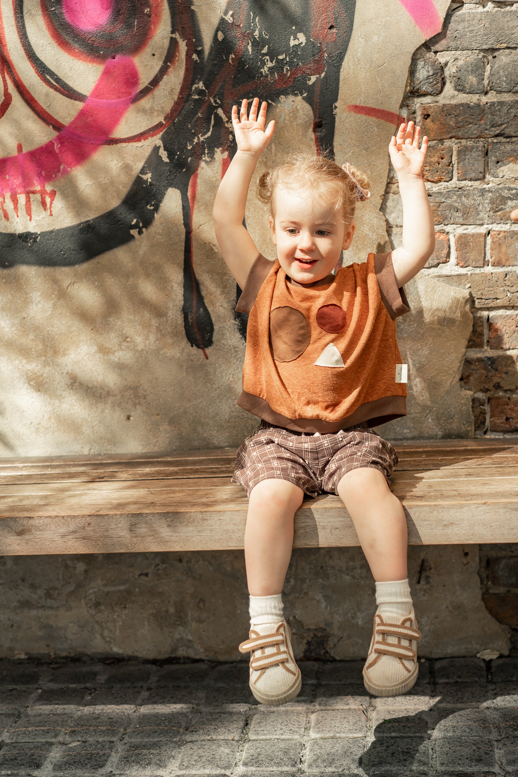 Geometric Lyocell Linen Short Sleeve Tee