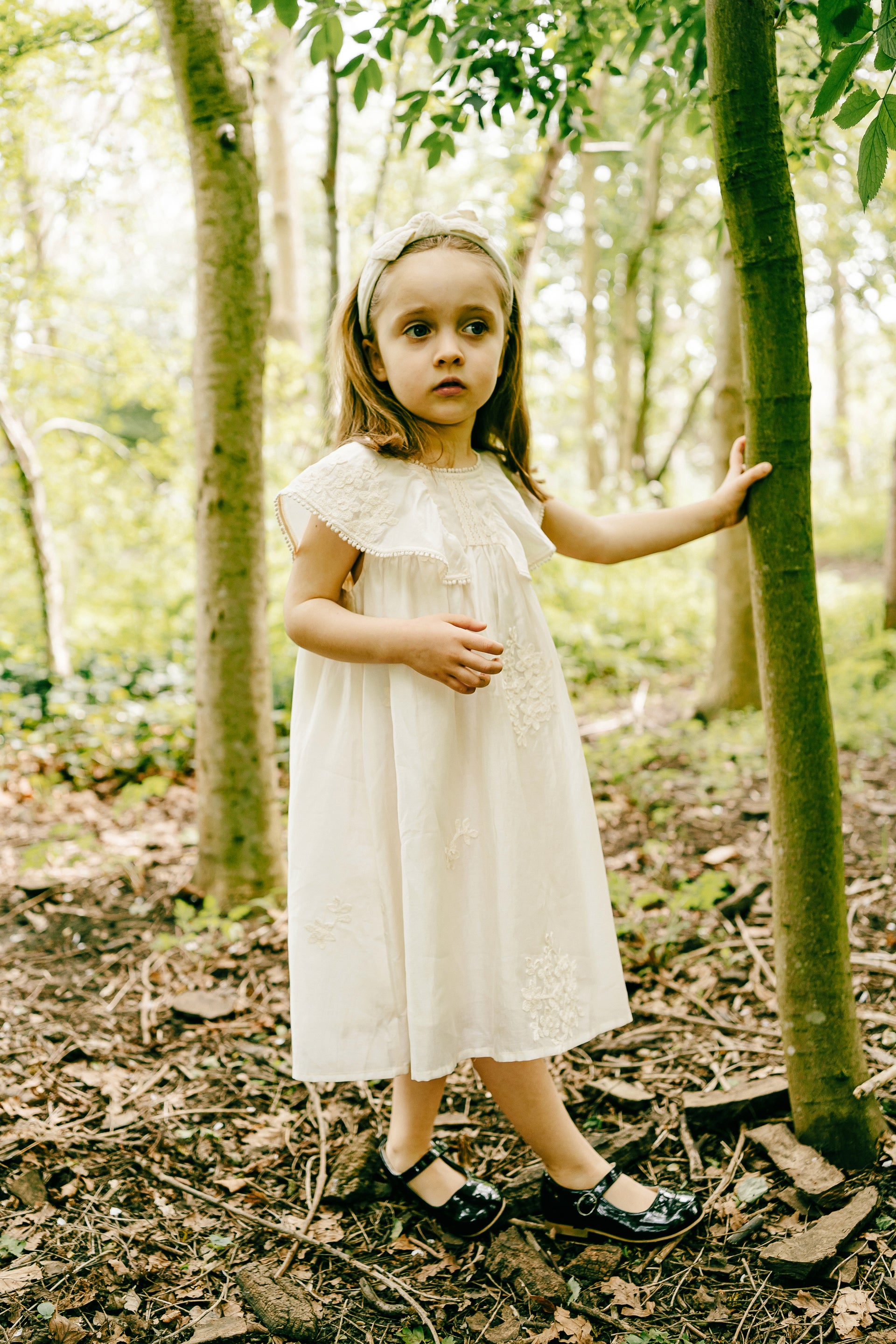 Exquisite Embroidered Satin Princess Dress